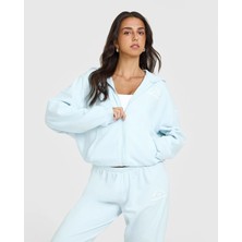 Oner Active Ice Blue Sweatshirt Oversize Konforu ve Kolej Şıklığı