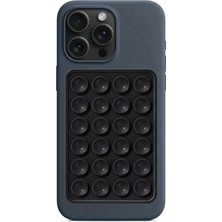 WANNA PROTECT Silikon Vakumlu Telefon Tutucu, Cep Telefonu Için Silikon Yapışkanlı, Kaymaz Vantuz Telefon Tutucu Siyah