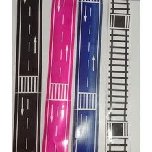 Label World Otobant ve Raybant Oyun Bandı 4 Çeşit Renkli 7cm x 40 Metre