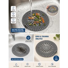 EUROLUXE Silikon Lavabo Süzgeci Gider Kapatıcı Mutfak Banyo Çöp Tutucu Tıkanma Önleyici Filtre