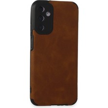 Newface Muratech New  Galaxy M14 5g Kılıf Loop Deri Silikon - Kahverengi