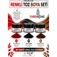 Fabrikone 3'lü Set Premium Parafin Soya Wax Toz Mum Boyası Hobi Seti - 5 cc (Kırmızı, Siyah, Kahverengi) BKFAB3KSKH5G
