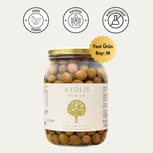 Ayolis Premium Gurme Çizik Yeşil Zeytin M 950 G