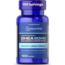 Puritan's Pride Puritan’s Pride Dhea 50 Mg | Günlük Destek Takviyesi | Enerji & Zindelik | 100 Tablet