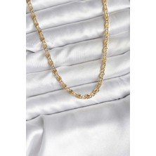Yıldız Ticaret Mey Ithalat® 14K Gold Renk Kaplama Zincir Model cm Kadın Kolye