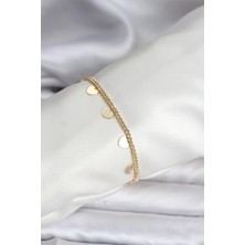 Yıldız Ticaret Mey Ithalat® 14K Gold Renk Kaplama Kalpli Model cm Kadın Bileklik