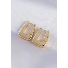 Yıldız Ticaret Mey Ithalat® Pirinç Gold Renk Kalın Küpe