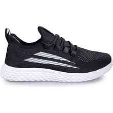 Awidox Rahat, Hafif, Ortopedik, Yazlık, Bağcıksız, Fileli Sneaker Siyah Ayakkabı