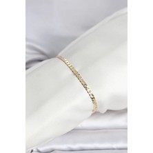 Yıldız Ticaret Mey Ithalat® cm 14K Gold Renk Zincirli Model Kadın Bileklik