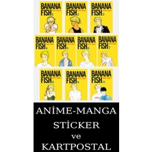 Gerekli Şeyler Yayıncılık Banana Fish 1-10 Eksiksiz Manga Seti (10 Kitap) / Tamamlanmış Seri / Anime-Manga Sticker ve Kartpostal Hediyeli