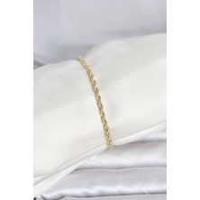 Yıldız Ticaret Mey Ithalat® cm 14K Gold Renk Burgu Model Kadın Bileklik