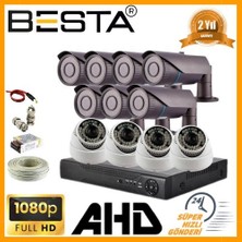 Yıldız Ticaret 2mp 1080P 7 Dış 4 Iç Mekan Kameralı Ahd Güvenlik Seti