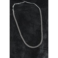 Yıldız Ticaret Mey Ithalat® 316L Çelik Klasik Zincir Model Gümüş Renk Erkek Kolye