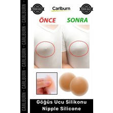 Carlburn Özel Üretim Şeffaf Yapışkanlı Pad Gizleyici Kapatıcı Dekolte Bikini Göğüs Ucu Silikonu Nipple Silicone