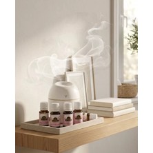 Fta Ticaret Mini Difüzör Hava Nemlendirici 5 Esans Hediyeli USB Bağlantılı Model