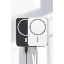 Belle Fusion Mey Ithalat® Kablosuz Şarj Aleti Magsafe Araç Içi Manyetik Şarj 15W Ios Uyumlu