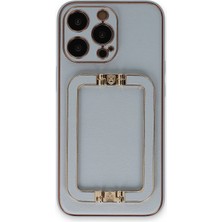 Mey İthalat Mey Ithalat®   iPhone 13 Pro Max Kılıf Coco Elit Kapak - Turkuaz