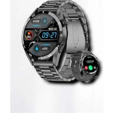 Belle Fusion Mey Ithalat® Suya Dayanıklı Dokunmatik Akıllı Saat Bluetooth 5.0, Sesli Asistan ve Sağlık Ta