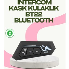 Belle Fusion Mey Ithalat® Bluetooth 5.0 Edr Kask Kulaklık Yüksek Ses Kalitesi ve Gürültü Önleme