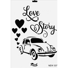 Belle Fusion Mey Ithalat® Rich New Seri N-337 Stencil 35X25 cm