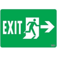 Belle Fusion Mey Ithalat® Yangın Çıkış Uyarı Levhası 17,5X25 KOD:951