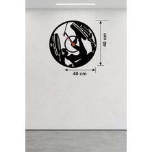 Mey İthalat Mey Ithalat® Fitness ve Spor Temalı Ahşap Duvar Saati - 40X40 cm Leg Press Tasarım