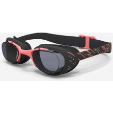 Özgürce Yüzücü Gözlüğü, L Boy, Siyah/turuncu, Gri Camlar, Nabaiji