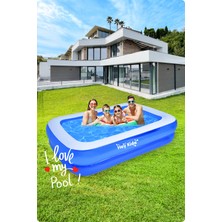Özgürce Geniş Aile Havuzu 211X140X46, Eğlence ve Serinlik Için Mükemmel Seçim
