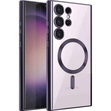 Newface Muratech New  Galaxy S23 Ultra Kılıf Kross Magneticsafe Kapak - Mor