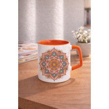 CraftMoris Mandala Desenli Turuncu KUPA-265ML