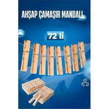Mey İthalat Mey Ithalat® Ahşap Çamaşır Mandalı 72 Adet 721654