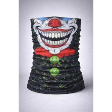 Belle Fusion Mey Ithalat® Joker Yüz Baskılı Baf Bandana - Çok Amaçlı Boyunluk Bandana 2 No