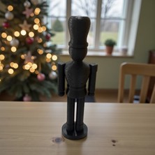 Major Hobi 3D Yazıcı Üretimi Fındıkkıran Biblo – Dekoratif Nutcracker Figür 21 cm