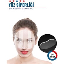 Mey İthalat Mey Ithalat® 50 Adet Saç Kesimi Duş Makyaj Yüz Koruma Siperliği 716414