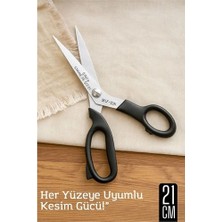 Mey İthalat Mey Ithalat® Çok Amaçlı Makas – 21 cm Uzunluk | 11 cm Kesim Bıçağı | Paslanmaz Çelik, Er