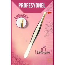 Belle Fusion Mey Ithalat® 4 mm Geniş Uçlu Cımbız Çelik Solingen Professional