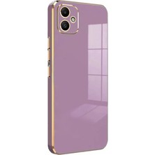 Newface Muratech New  Galaxy A05 Kılıf Volet Silikon - Mor