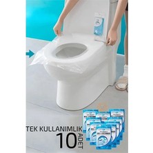 Mey İthalat Mey Ithalat® Klozet Kapağı Kılıfı Hijyenik Seyahat Tek Kullanımlık Klozet Wc Örtüsü 10 A