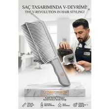 Mey İthalat Mey Ithalat® Kuaför Berber V Dizayn Kavisli Kontur Kesim Tarağı 721919