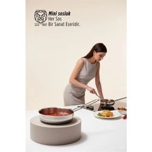 Mey İthalat Mey Ithalat® Elena Serisi Professional Paslanmaz Çelik 13 cm Mini Sos ve Porsiyon Tavası 722875