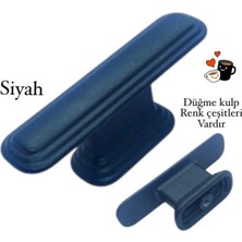 Eymen Meral Aksesuar Handle Lüx Düğme Siyah Renk Kulp Ağır Kaliteli ve Uzun Ömürlü Malzemedir. Şık ve Estetik Görünümlüdür. (Vidalar Dahildir)