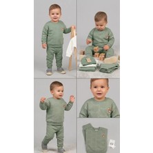 Bemy Store 6/24 Ay Ayıcık Armalı Baskılı Bebek Takımı