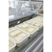 Akyüz Plastik 5 Adet Şarküteri Peynir & Zeytin Saklama Kabı | Salamuralı Profesyonel Peynir & Zeytin Küveti-7 Lt