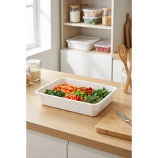 Akyüz Plastik 🍅5 Adet Profesyonel Gıda Hazırlık Seti-Hijyenik Sebze Saklama ve Hazırlık Tepsisi-41 x 29 Cm-7 Lt
