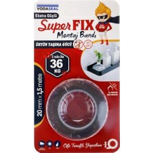 Belle Fusion Mey Ithalat® Vodaseal Superfix Çift Taraflı Montaj Bandı 20 mm x 1,5 Metre