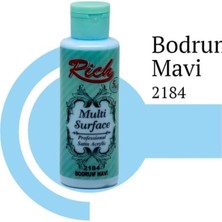 Belle Fusion Mey Ithalat® Rich Multi Surface 2184 Bodrum Mavi Akrilik Boya 120 cc
