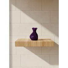 Özgürce Şık Mor Kalpli Vazo ile Evinize Zarif Dokunuşlar