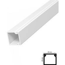Belle Fusion Mey Ithalat® Kablo Kanalı 25X25 mm 2 Metre Yapışkan Bantlı 4 Adet
