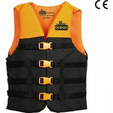 Özgürce Turuncu Ocean Can Yeleği 50N Yüzdürme Yardımı Ce Belgeli