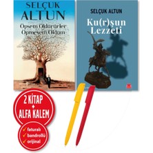 Kırmızı Kedi Yayınevi Alfa Kalem+Ku(R)Şun Lezzeti+Öpsem Öldürürler Öpmesem Öldüm (Selçuk Altun) 2 Kitap Yeni Roman Öykü